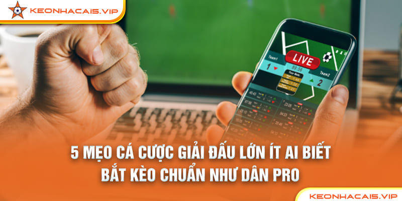 5 Mẹo Cá Cược Giải Đấu Lớn Ít Ai Biết – Bắt Kèo Chuẩn Như Dân Pro